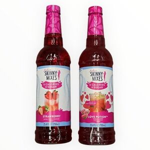 Two Jordans Skinny Mixes Strawberry Love Potion Syrup Sugar Free 0 Calorie Drink